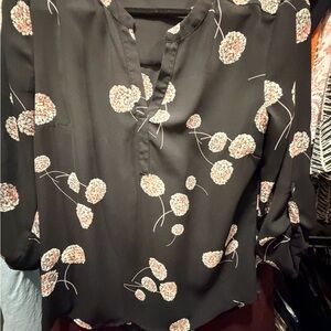Chic Floral Women's Blouse in Black by Danielle Rainn